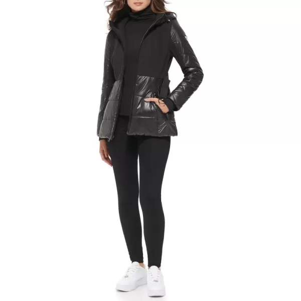 GUESS Womens Softshell CoatBelted Black