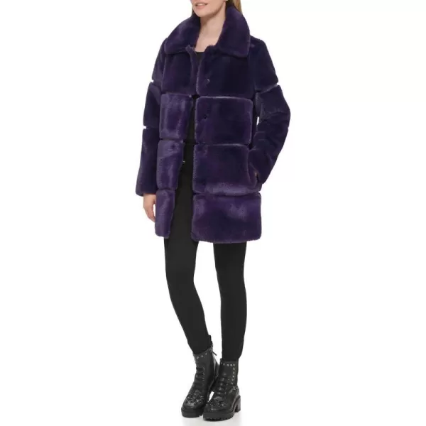 Karl Lagerfeld Paris Womens Snap Closure JacketPurple