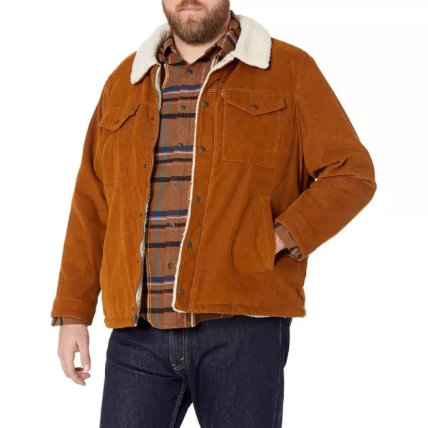 Levis Mens Corduroy Sherpa Lined Trucker Jacket Regular amp Big amp Tall SizesBrown Corduroy