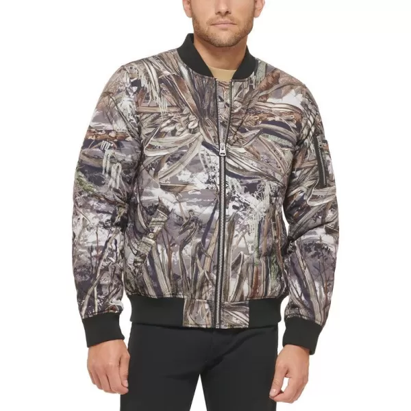 Levis Mens Diamond Quilted Bomber JacketReal Tree