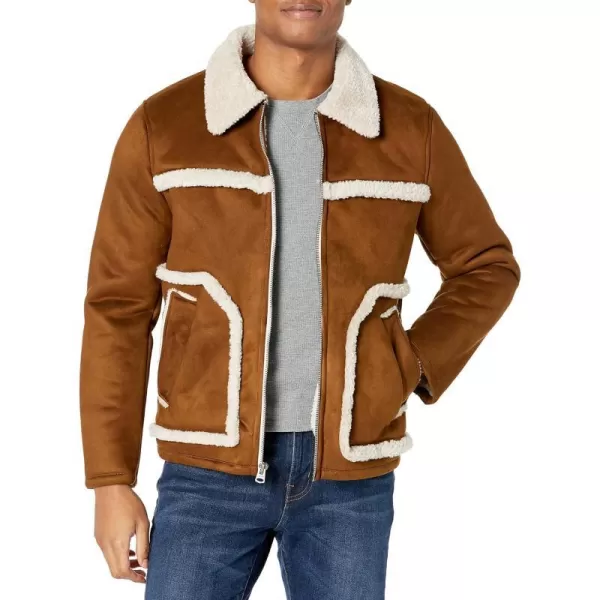 Levis Mens Faux Shearling Ranchers JacketBrown