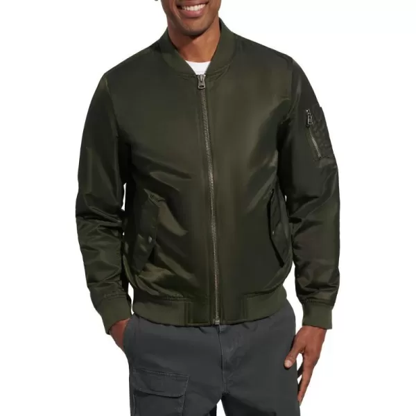 Levis Mens Flight Satin Bomber JacketOlive Ma1 Unfilled