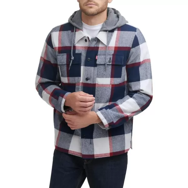 Navy/White/Red Skater Plaid