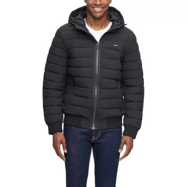 Levis Mens Quilted Bomber JacketBlack