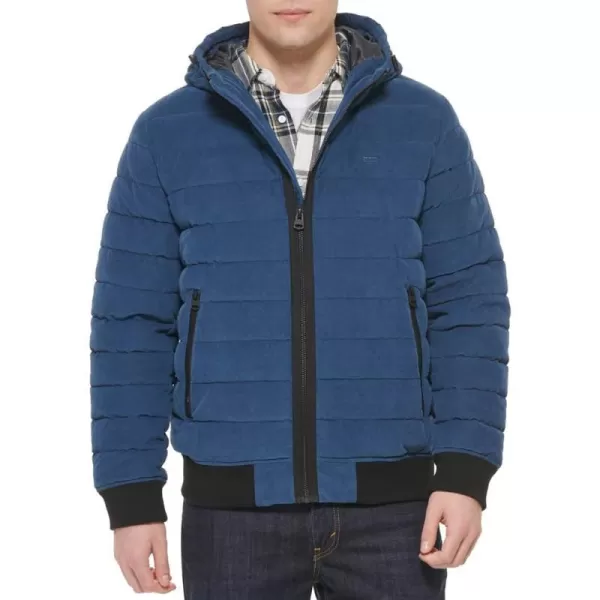 Levis Mens Quilted Bomber JacketBlue Corduroy