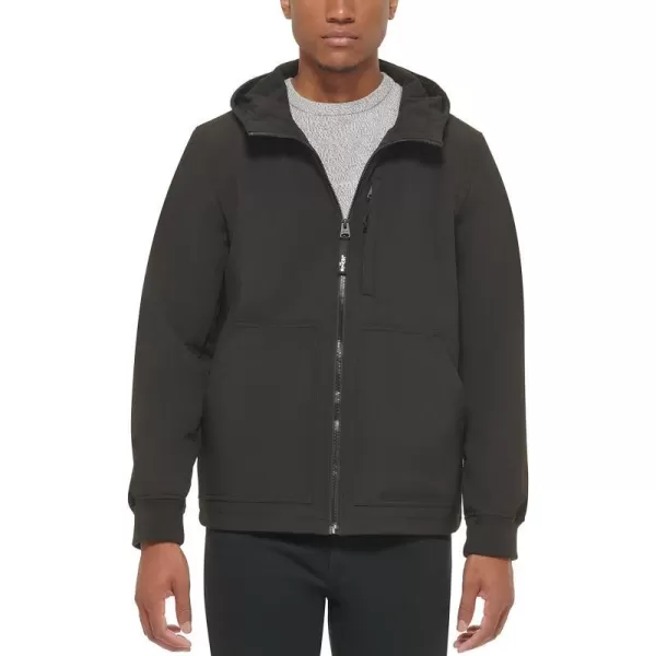 Levis Mens Soft Shell Trail Hoody JacketBlack