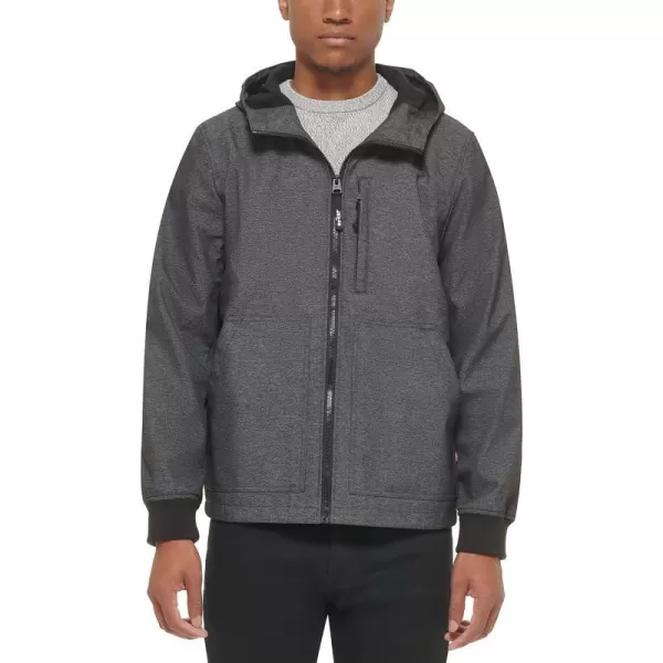 Levis Mens Soft Shell Trail Hoody JacketGraphite