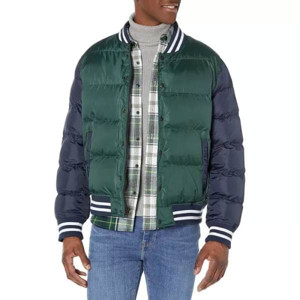 Levis Mens Varsity Puffer JacketNavyGreen