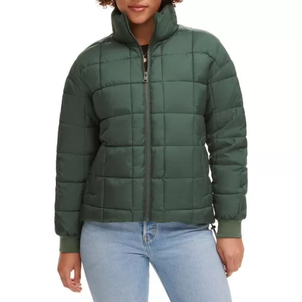 Levis Womens Box Quilted Puffer JacketDarkest Spruce