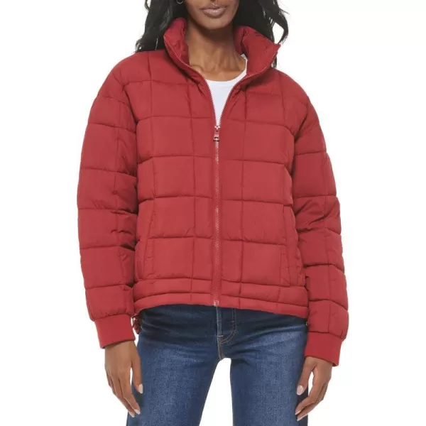 Levis Womens Box Quilted Puffer JacketRhubarb