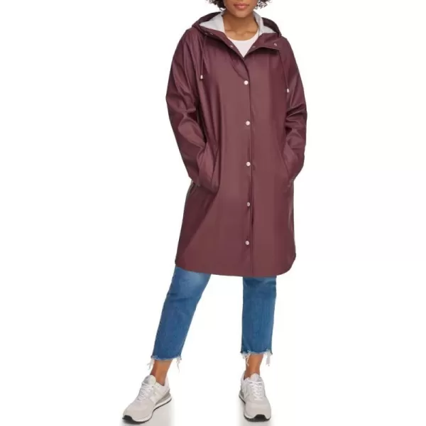 Levis Womens Classic Hooded Rain ParkaDark Chocolate