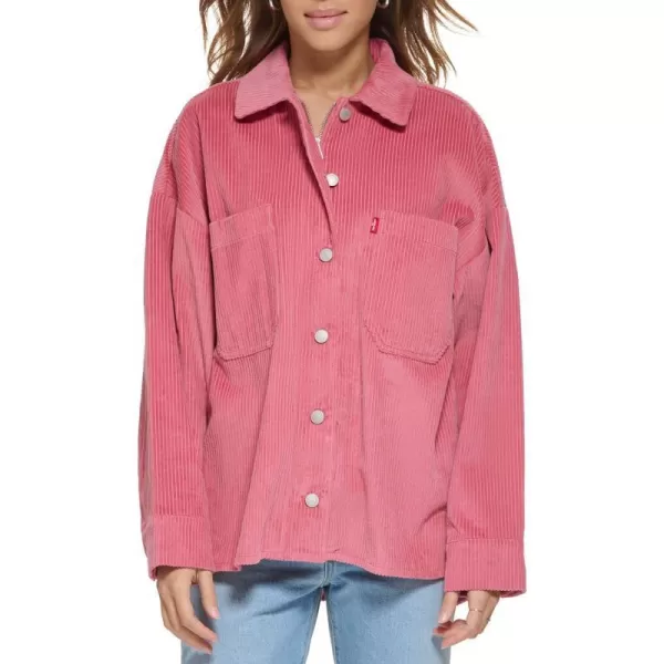 Levis Womens Cotton Corduroy Shirt JacketRose Bud Pink