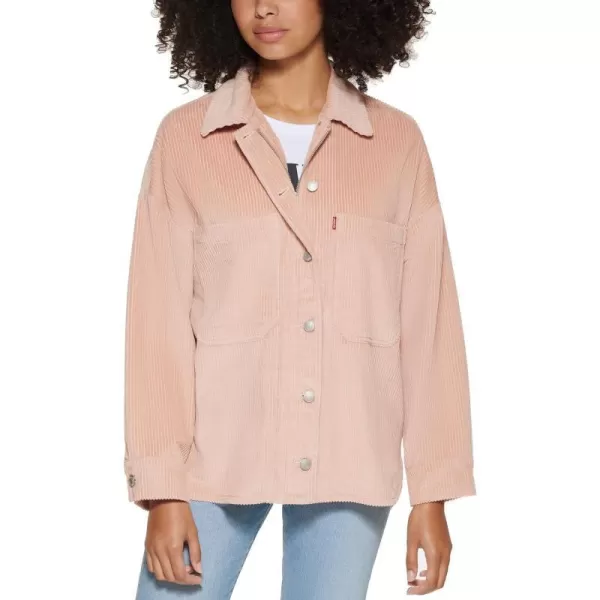 Levis Womens Cotton Corduroy Shirt JacketRose Mist