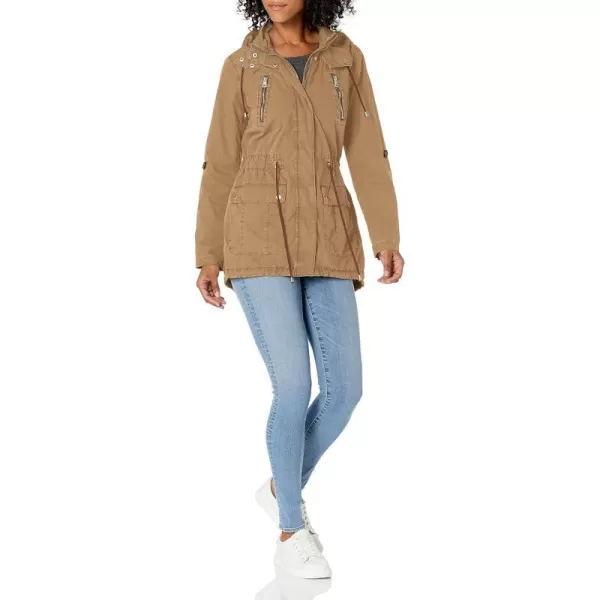 Levis Womens Cotton Hooded Anorak Jacket Standard amp Plus SizesDull Gold