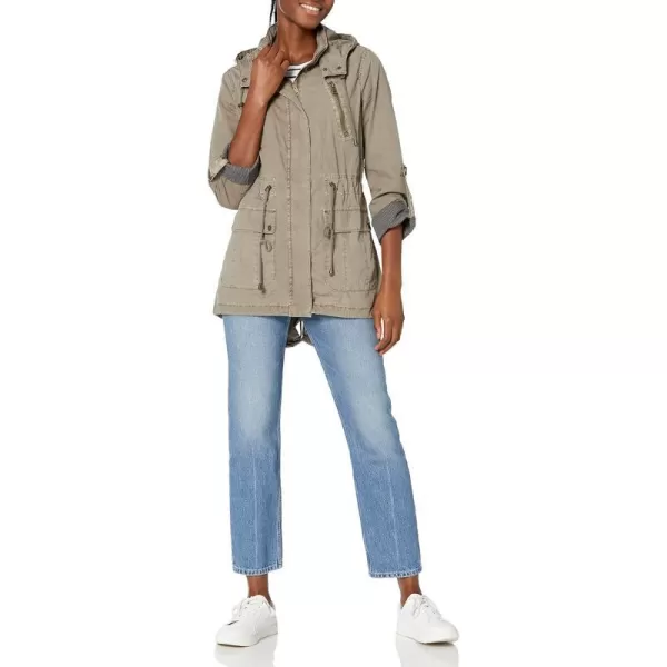 Levis Womens Cotton Hooded Anorak Jacket Standard amp Plus SizesGrey