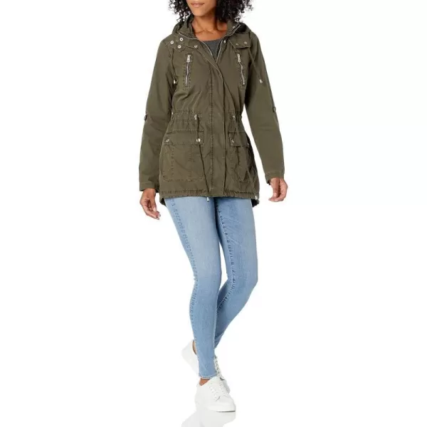 Levis Womens Cotton Hooded Anorak Jacket Standard amp Plus SizesOlive