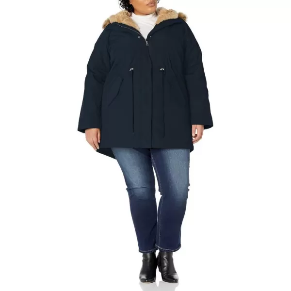 Levis Womens Faux Fur Lined Hooded Parka JacketnbspStandard and Plus SizeStandard Navy