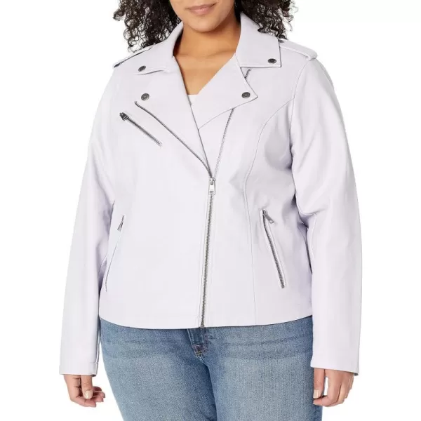 Levis Womens Faux Leather Classic Asymmetrical Motorcycle Jacket Standard amp Plus SizesLilac