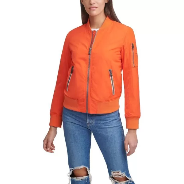 Levis Womens Melanie Newport Bomber Jacket Regular  Plus SizeCherry Tomato