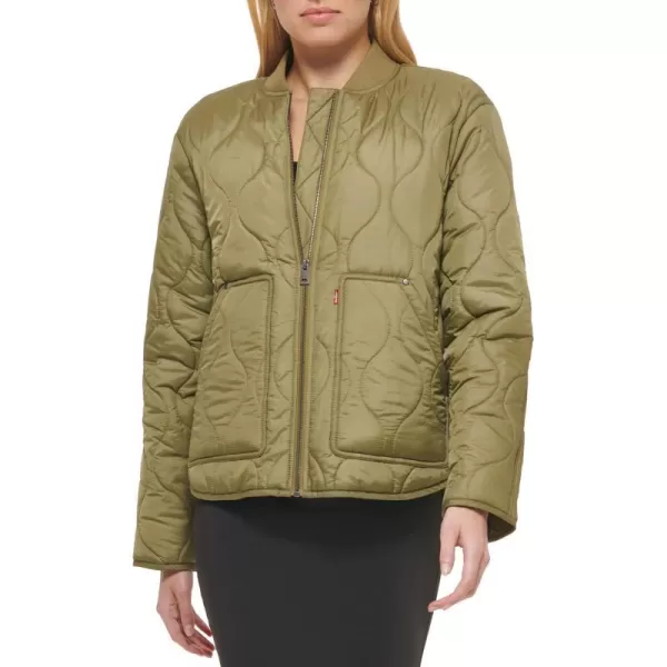 Levis Womens Onion Quilted Liner JacketMartini Olive