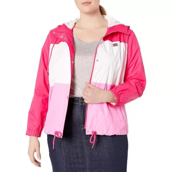 Plus Size Pink Colorblock