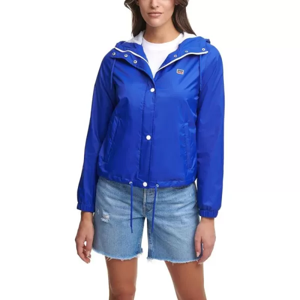 Levis Womens Retro Hooded Rain Windbreaker Jacket Standard amp Plus SizesStandard Sapphire Night