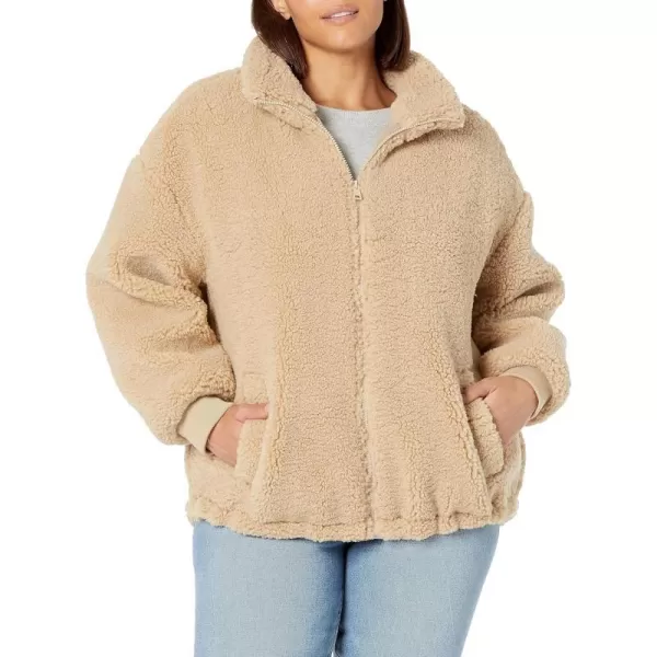 Levis Womens Sherpa Zip Up Teddy JacketSesame