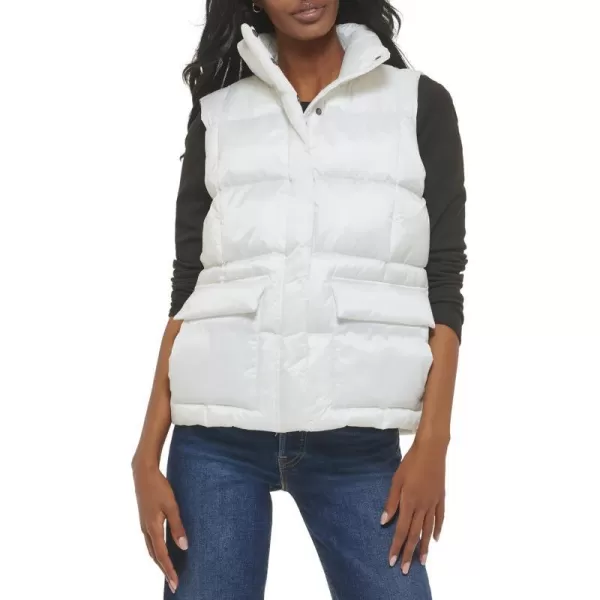 Levis Womens Sporty Box Quilted Puffer VestApricot