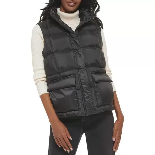 Levis Womens Sporty Box Quilted Puffer VestBlue