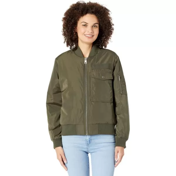 Levis Womens Utility Flight Bomber JacketArmy Green