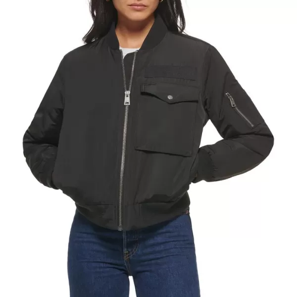 Levis Womens Utility Flight Bomber JacketBlack