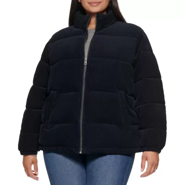 Levis Womens Zoe Corduroy Puffer Jacket Standard amp Plus SizesNavy Corduroy