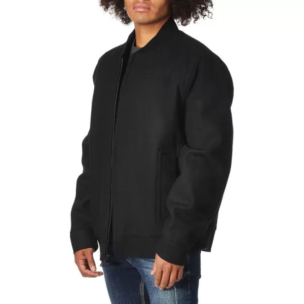 Marc New York by Andrew Marc Mens Barlow Melton Wool Bomber JacketBlack