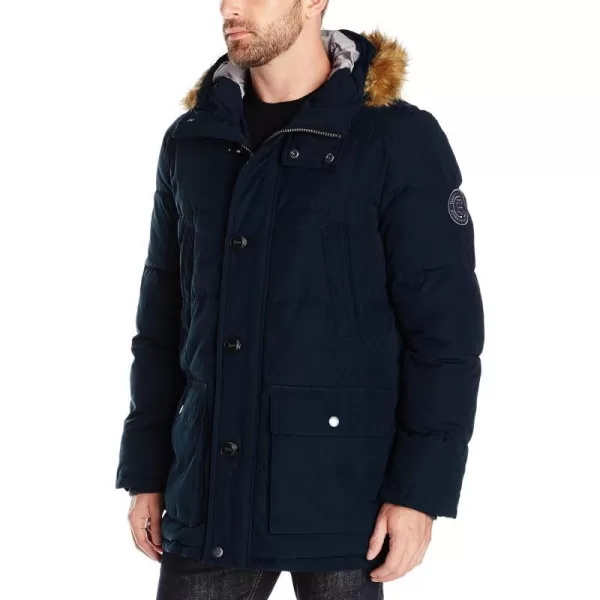 Tommy Hilfiger Mens Arctic Cloth Heavyweight Performance ParkaUltra Navy