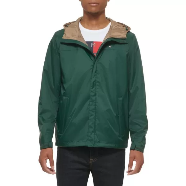 Tommy Hilfiger Mens Lightweight Breathable Waterproof Hooded JacketPine Grove