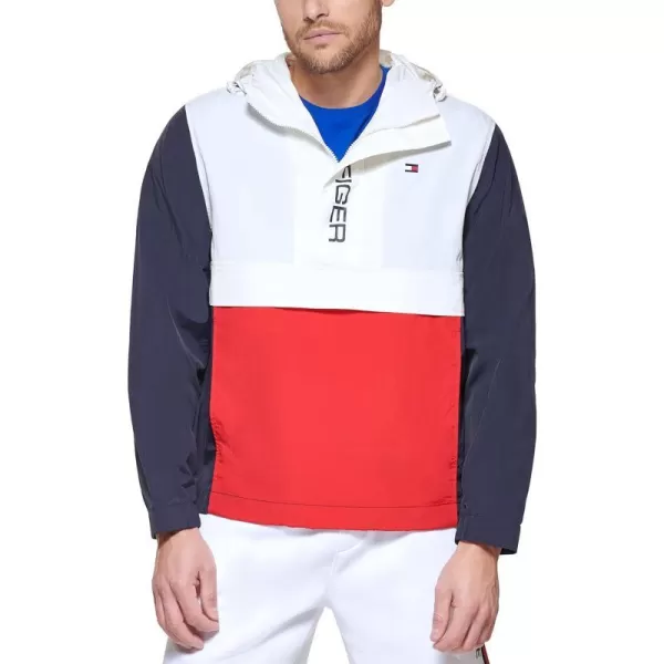 Tommy Hilfiger Mens Lightweight Logo PopoverMidnightIceRed