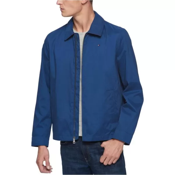 Tommy Hilfiger Mens Lightweight Microtwill Golf Jacket Standard and Big amp TallStandard Blue