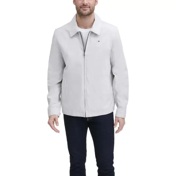 Tommy Hilfiger Mens Lightweight Microtwill Golf Jacket Standard and Big amp TallStandard Oyster