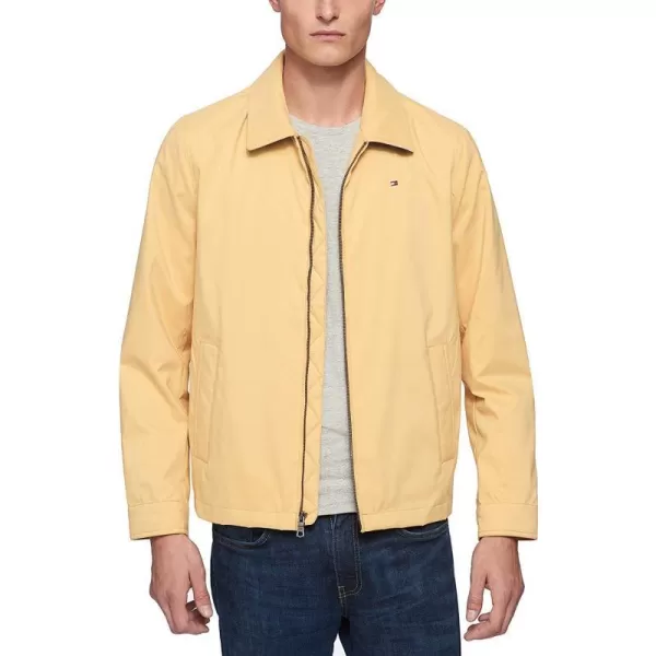 Tommy Hilfiger Mens Lightweight Microtwill Golf Jacket Standard and Big amp TallStandard Yellow