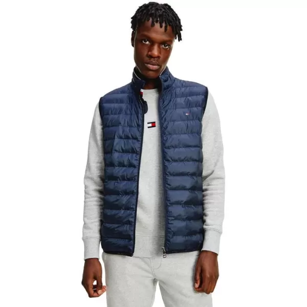 Tommy Hilfiger Mens Lightweight Ultra Loft Quilted Puffer Vest Standard and Big amp TallFallWinter 2024 Desert Sky Navy