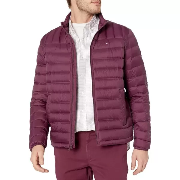 Tommy Hilfiger Mens Packable Down Puffer JacketBig amp Tall Merlot