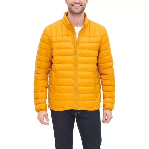 Tommy Hilfiger Mens Packable Down Puffer JacketStandard Gold