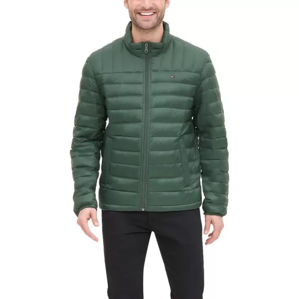 Tommy Hilfiger Mens Packable Down Puffer JacketStandard Green