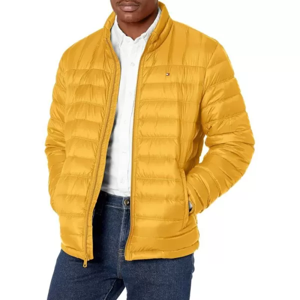 Tommy Hilfiger Mens Packable Down Puffer JacketStandard Yellow