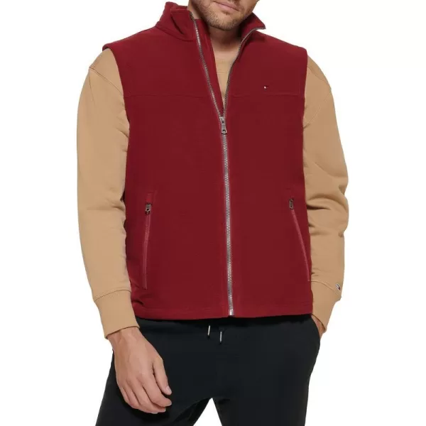 Tommy Hilfiger Mens Polar Fleece VestRed