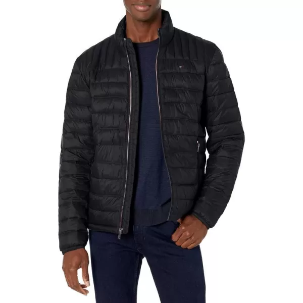 Tommy Hilfiger Mens Ultra Loft Lightweight Packable Puffer Jacket Standard and Big  TallBlack