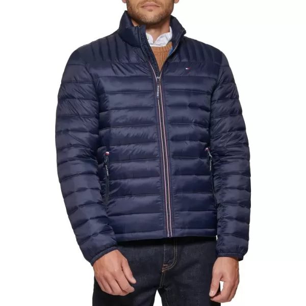 Tommy Hilfiger Mens Ultra Loft Lightweight Packable Puffer Jacket Standard and Big  TallMidnight