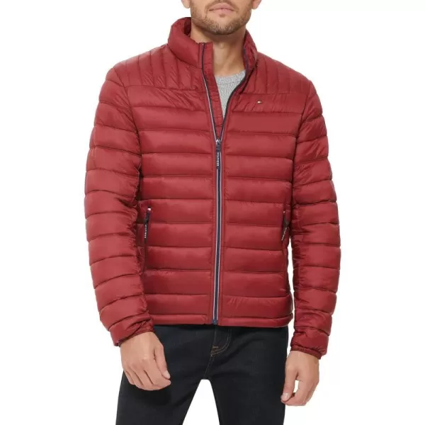 Tommy Hilfiger Mens Ultra Loft Lightweight Packable Puffer Jacket Standard and Big  TallRed