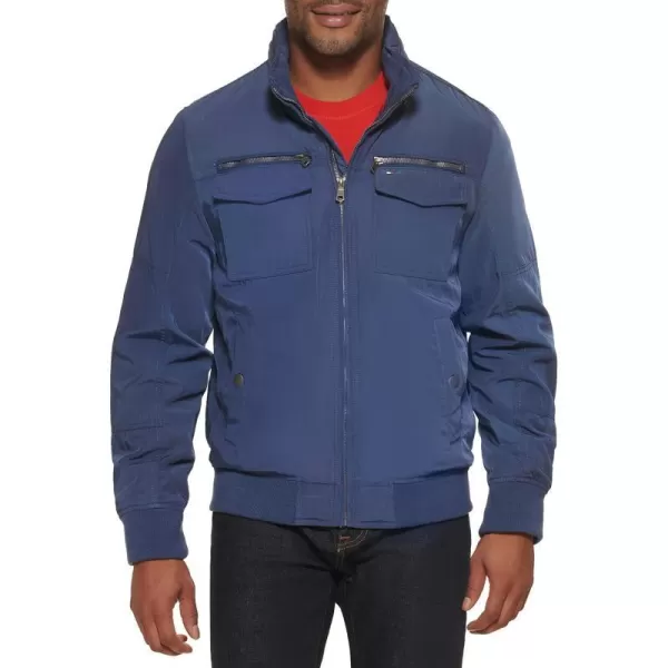 Tommy Hilfiger Mens Water Resistant Performance Bomber Jacket Standard and Big amp TallStandard Black Unfilled