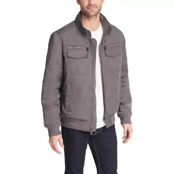 Tommy Hilfiger Mens Water Resistant Performance Bomber Jacket Standard and Big amp TallStandard Iron Grey